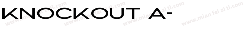 KNOCKOUT a字体转换